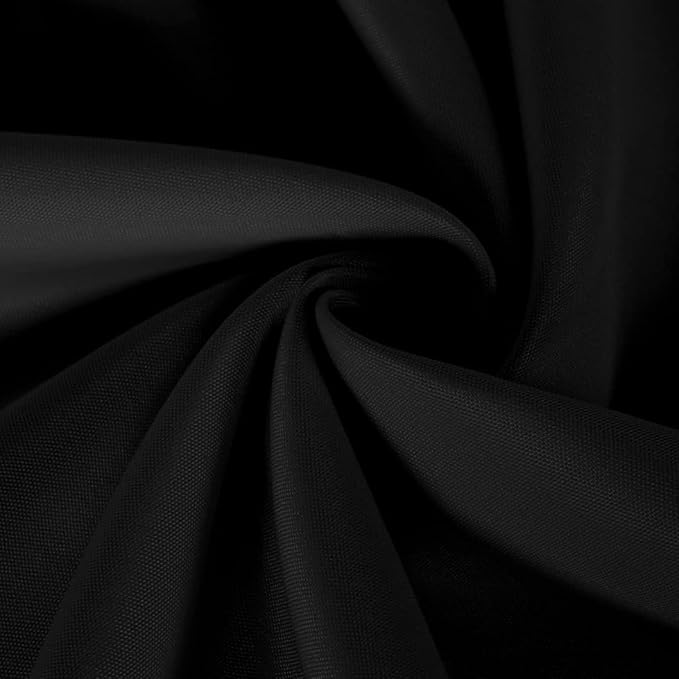 6 Pack Black Table Cloth Rectangle Table 60 x 126 Inch Tablecloths for 6 Foot Rectangle Tables. Stain and Winkle Resistant Polyester Washable Table Cloths for Parties Wedding Dining