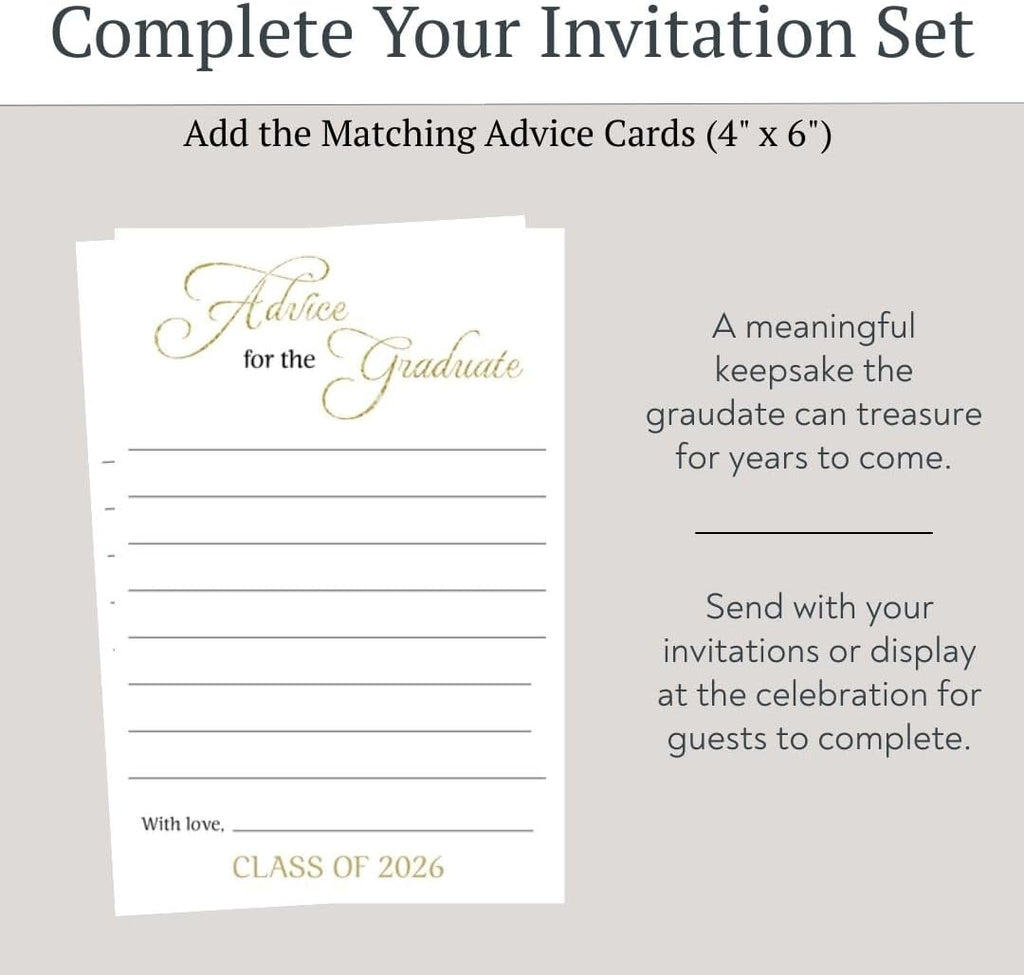 Graduation Invitations Black And Gold, Grad Cap Confetti Invite | Set of 12 | Customizable High School College Announcement Invites With Envelopes