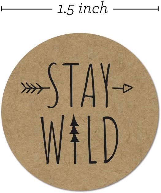 Rustic Mountain Baby Shower Stickers / 8 Adventure Birthday Party Designs / 1.5" Gender Neutral Little One Labels / 500 Party Favor Labels/Made in The USA