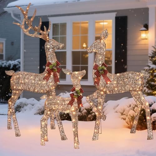 hoyechi 6.5 ft oversized christmas decorations outdoor lighted, view 9