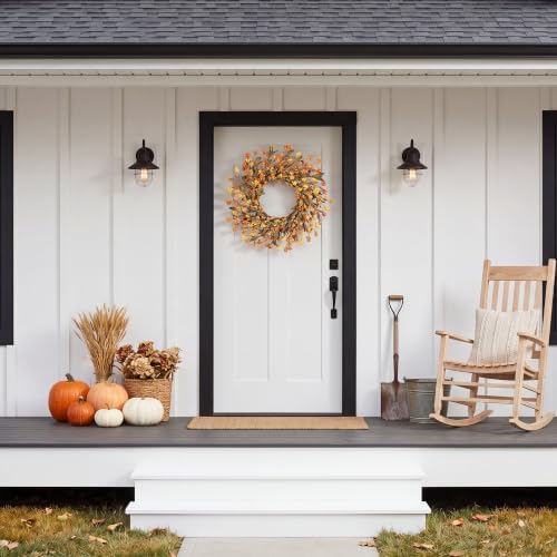 24 inch fall wreaths for front door, fall, package contents