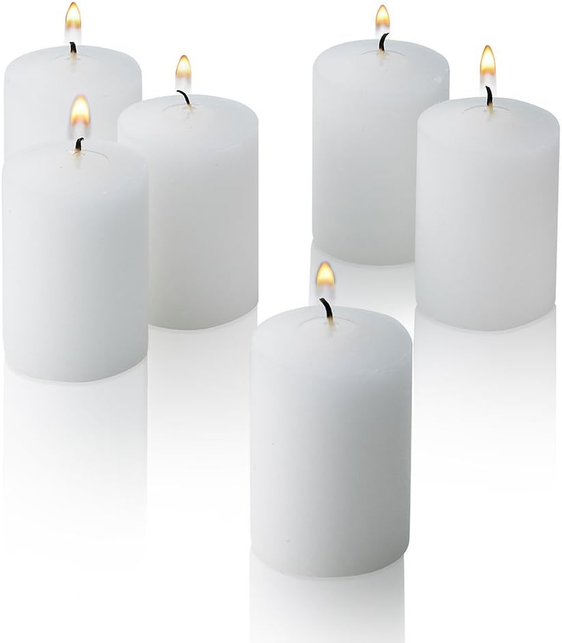 PARNOO Unscented Votive Candles Box of 72 Bulk Candles 15 Hour Burn Time for Weddings, Restaurants, Parties, Spa and Decorations, V1572