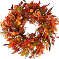 24 inch berry branches fall wreath for front, main product view