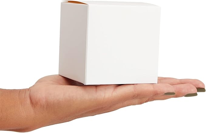 Juvale Bridesmaid Proposal Box - 3 x 3 x 3 In, 100-Count White Mini Gift Boxes with Lids & Cookie Case for Candy & Candle Packaging - Durable Paper & Easy Assembly