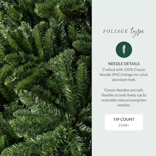 balsam hill 6.5ft unlit classic blue spruce, side view
