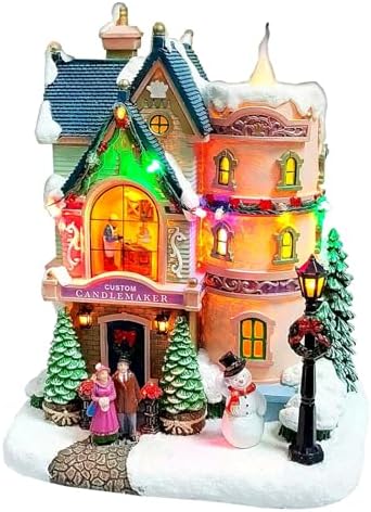 moments in time vintage custom candlemaker christmas village, main product view