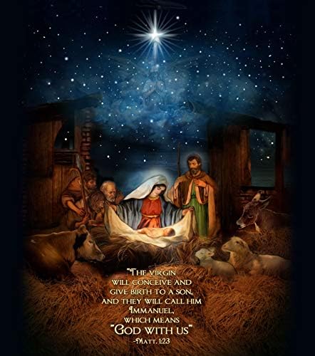 Nativity Scene LED Flameless Devotional Prayer Candle