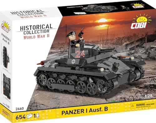 cobi historical collection wwii panzerkampfwagen i (france 1940), close-up detail