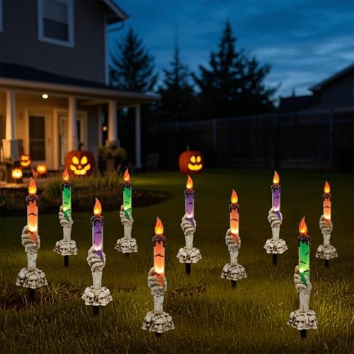 waterglide halloween decoration candle light stakes, 10 pack, main product view