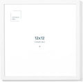 Opposite Wall - 12x12 in - White Solid Oak Wood Picture Frame - Lightweight, Versatile & Shatterproof - Wall Hanging Poster or Photo Frame - Wall Decor for Office, Gallery & Home