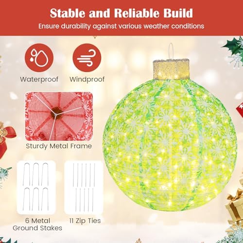 tangkula 3 pieces christmas lighted pop up holiday on a desk or shelf