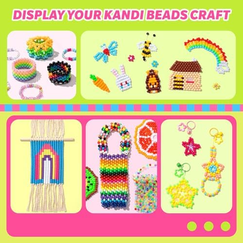 simetufy 10000pcs pony beads bulk, 56 colors 6x9mm, front angle view