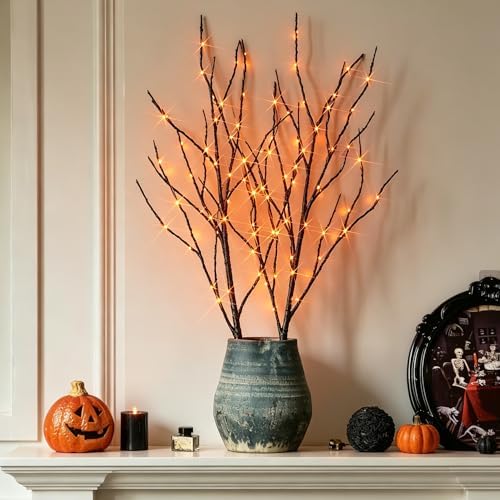 hairui lighted halloween tree branches with timer 32in, view 9