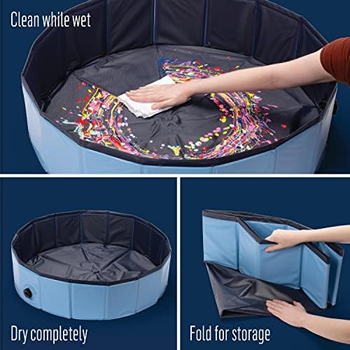 folkart drizzle pop-up splash guard, durable tool for, side view