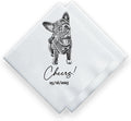 Luxury Custom Illustrated Dog Wedding Napkins, Custom Pet, Personalized Photo Napkins for Dog Wedding, Engagement Party
