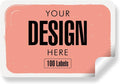 Custom Stickers Personalized Labels - Customized Stickers with Any Design Image Logo Text,Custom Thank You Label Stickers,Custom Stickers for Business Logo,100 Labels (Rectangle,4"x3")