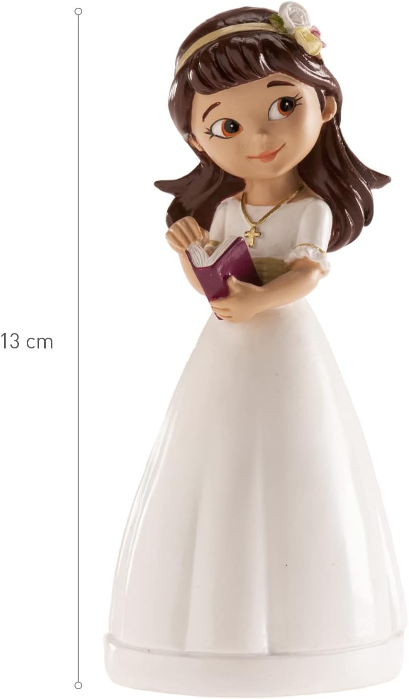 dekora - Decorative Girl Figure for First Communion Cake - 13 cm