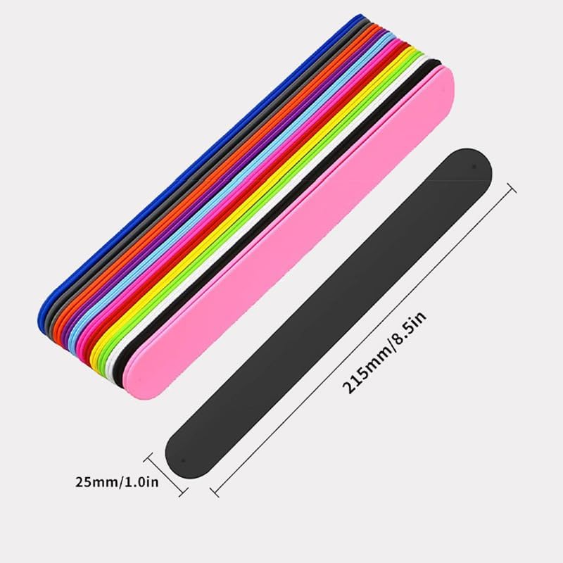 6 Pieces Wrapping Paper Holder Paper Roll Holder Silicone Covered Metal Strips Poster Slap Bands Gift Wrapping Paper Clamps for Home Storage Organization(Muticolor3)