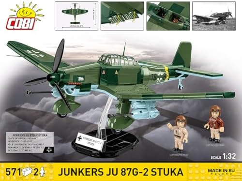 cobi historical collection wwii junkers ju 87 g-2 shown in use