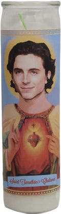Timothée Chalamet Devotional Prayer Saint Candle