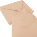 50 Pack 4x6 Envelopes Letter Size, Brown A4 Envelopes Self Seal for Wedding Invitation, Envelope 4.3x6.3 for Greeting Cards, Photos, Baby Shower, Graduation, Thank You Cards, Announcements