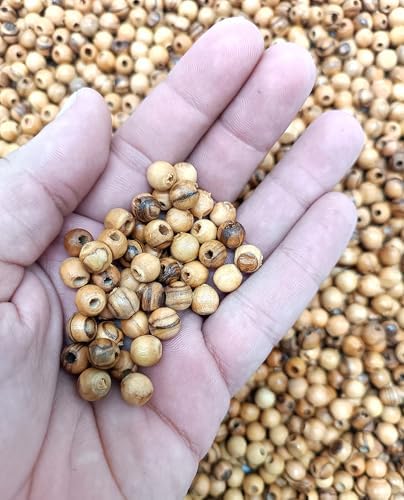 holyland olivewood bead 7mm rosary beads for sale, side view