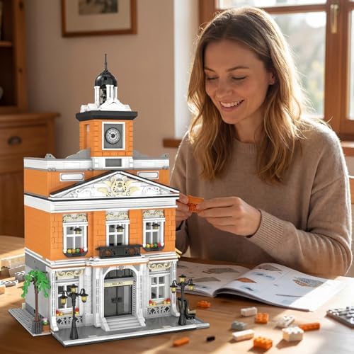 city hall architecture mini building sets for adults, package contents