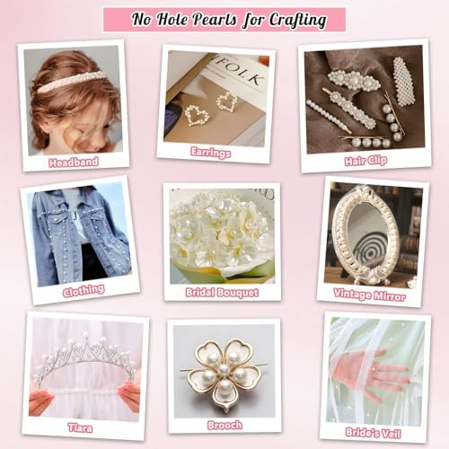 ivory no hole pearl beads for crafting and, package contents