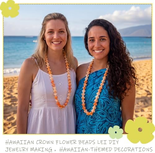 jutom 100 pcs puakenikeni flower beads hawaiian for, package contents