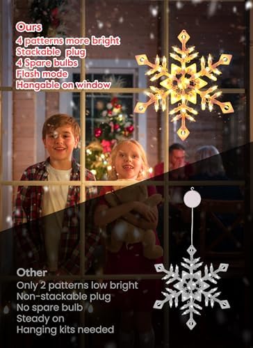 christmas window lights,wreath,candy cane, snowflakes, snow man showing dimensions