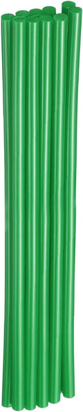 HARFINGTON 10pcs Hot Glue Sticks 0.28" Dia x 9.84" Long EVA Mini Hot Melt Adhesive Glue Stick for Hot Melt Gun Wood Plastic Glass Flowers Fabrics Foam, Deep Green
