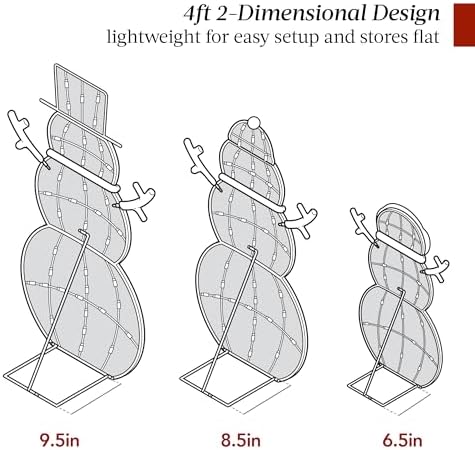 best choice products 4ft 3-piece 2d lighted christmas shown in use