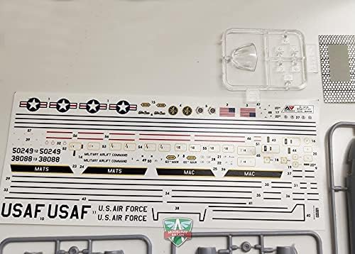 a&a models 4402-1/144 - c-141a starlifter. plastic model showing dimensions