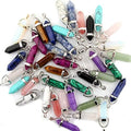 crystal pendants mutilcolor 50pcs gemstone bullet meditation healing, main product view