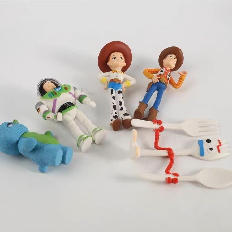 FOR Toys Cake Topper Figures Set 7Pcs Cartoon Cake Decorations for Party Supplier Birthday