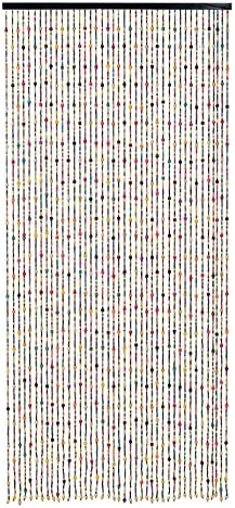 36" x 79" 41 strands rainbow colorful hippie shown in use