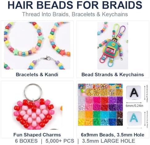 veylo 5000+ pony beads & kandi kit for, view 9