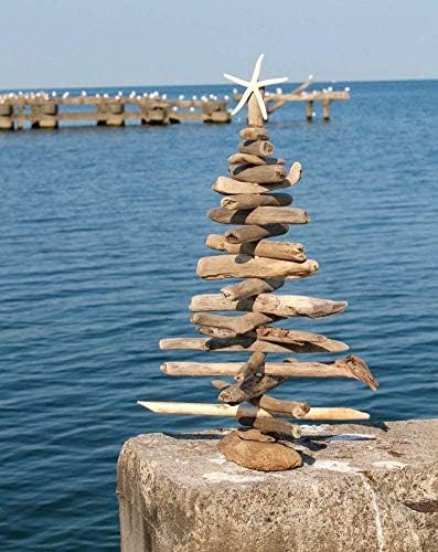 2 ft tall driftwood christmas tree - beach, main product view