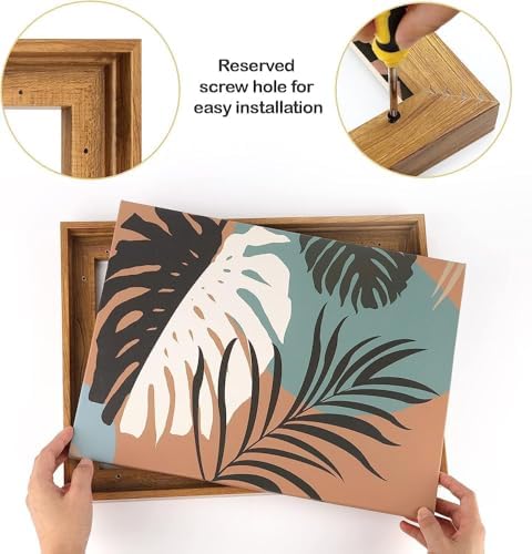 floating frames for canvas, wood-look frames for 1.25" showing dimensions
