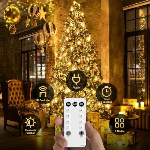 jmexsuss 168ft 600 led christmas lights outdoor waterproof on a desk or shelf