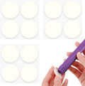 Geyee 12 Pcs Candle Grips for Taper Candles Adhesive Snugger Holder Advent Candle Inserts Stickers Small Candlesticks Accessories for Holiday Christmas Fall Party Supplies