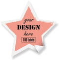 Custom Stickers Personalized Labels - Customized Stickers with Any Design Image Logo Text,Custom Thank You Label Stickers,Custom Stickers for Business Logo,100 Labels (Star,6"x6")