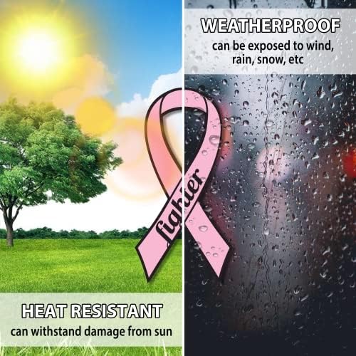 Magnet Me Up: Support Breast Cancer Fighter Pink Ribbon Magnet Decal - 3.5x7 Inches, Heavy-Duty Automotive Magnet for Car, Truck, SUV - Show Your Support and Encouragement with This Magnet