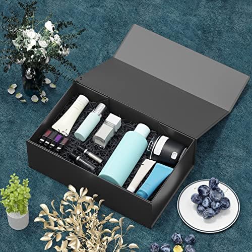 ryddoy 5 pack black gift box, 12x6x4'' gift on a desk or shelf