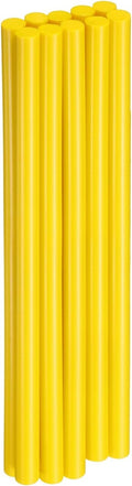 HARFINGTON 10pcs Hot Glue Sticks 0.43" Dia x 9.84" Long EVA Mini Hot Melt Adhesive Glue Stick for Hot Melt Gun Wood Plastic Glass Flowers Fabrics Foam, Yellow