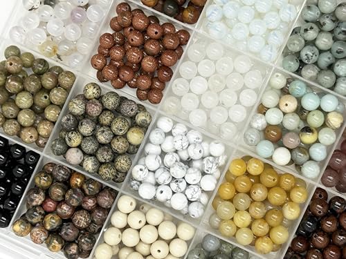 6mm natural gemstone beads loose gemstone for jewelry, side view