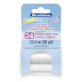Beadalon ColourCraft Wire, 24 Gauge, Silver Plated, 30 yd Spool