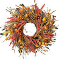 wanna-cul 24in fall harvest wreath for front door, main product view
