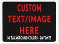 Custom Sign Personalized Custom Metal Sign, Customize For Office, Business, Workplace, Office, Home, Delivery Signs 12x16