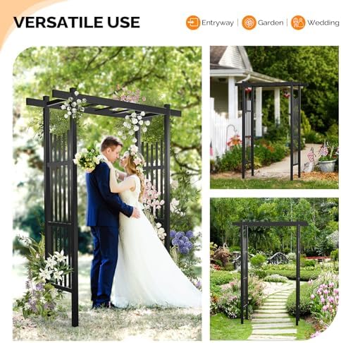 vingli garden arbor, pvc wedding arch for ceremony on a desk or shelf
